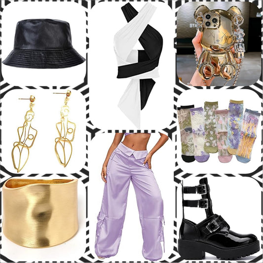 Purple Color Block Abstract Box